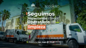 ECO5RD y UGRA desarrollan operativo de limpieza en San José de Ocoa junto a la Alcaldía