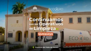 ECO5RD y UGRA desarrollan operativo de limpieza en Quisqueya, San Pedro de Macorís