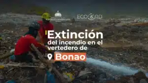 ECO5RD refuerza operativo de apoyo en Monseñor Nouel con equipos y personal técnico